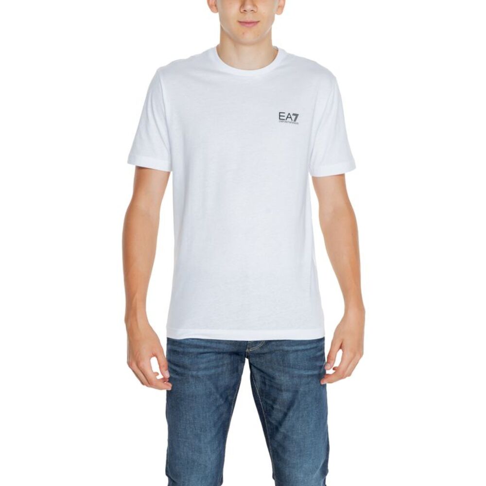 Ea7 Emporio Armani Logo Tee Men white Shirts